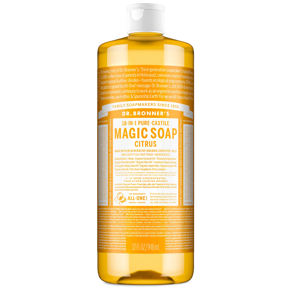 Citrus Orange Pure-Castile Magic Liquid Soap