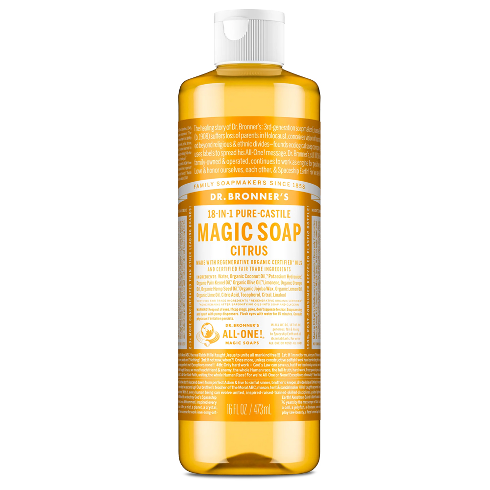 Citrus Orange Pure-Castile Magic Liquid Soap