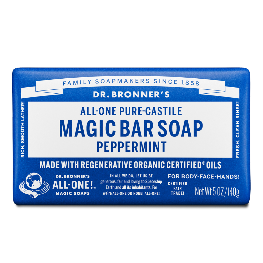 Peppermint Pure-Castile Magic Bar Soap