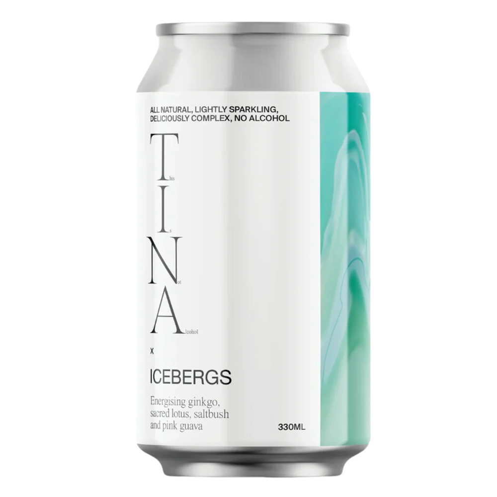 Sparkling pink guava, houjicha, saltbush