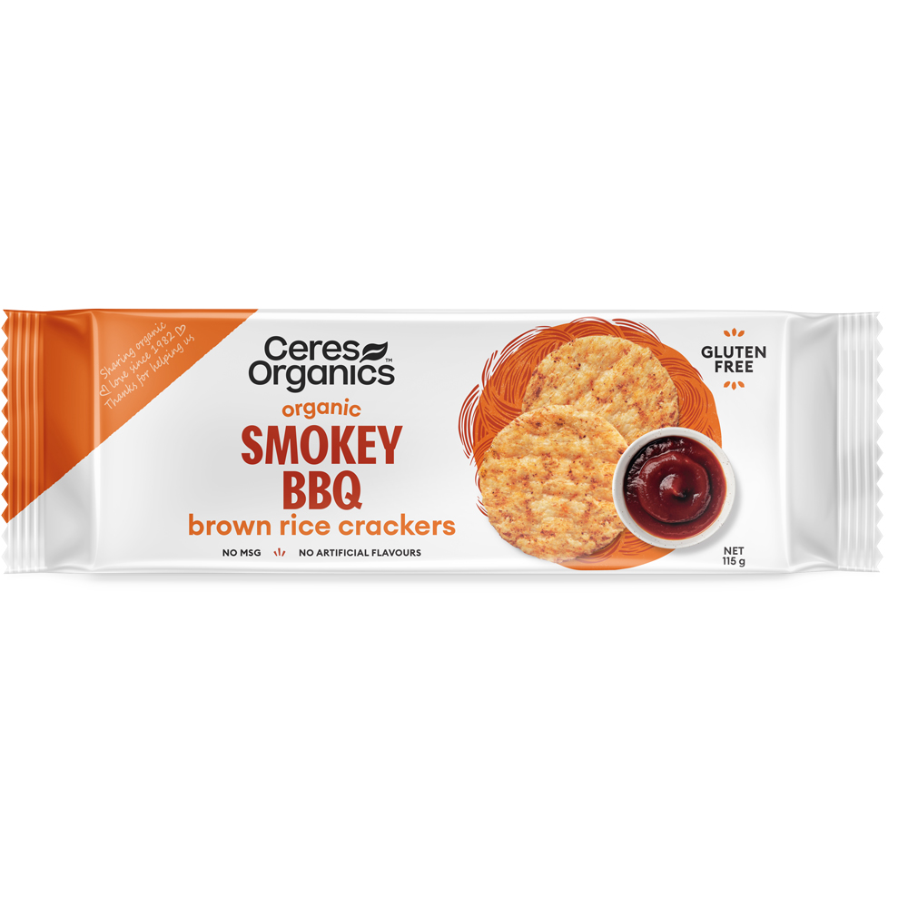 Brown Rice Crackers Smokey BBQ