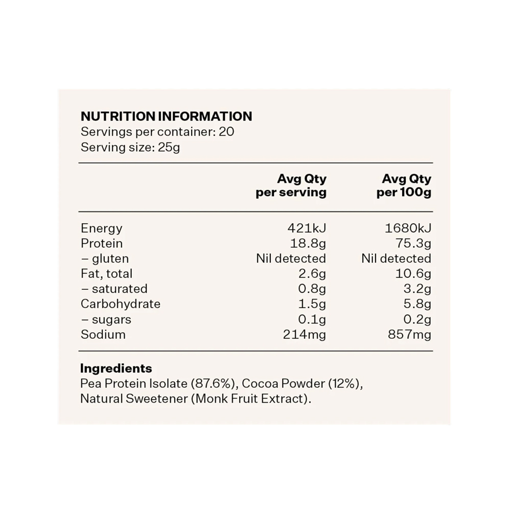 Chocolate Pea Protein Powder — image 2