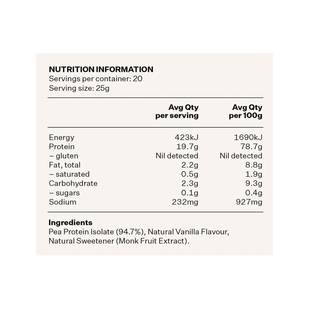 Vanilla Pea Protein Powder — image 2