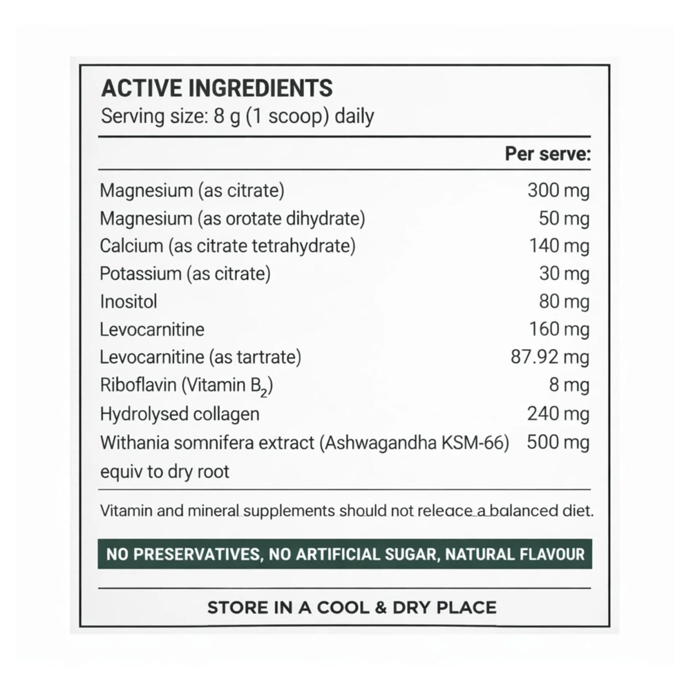 Magnesium Recovery Powder with Adaptogens