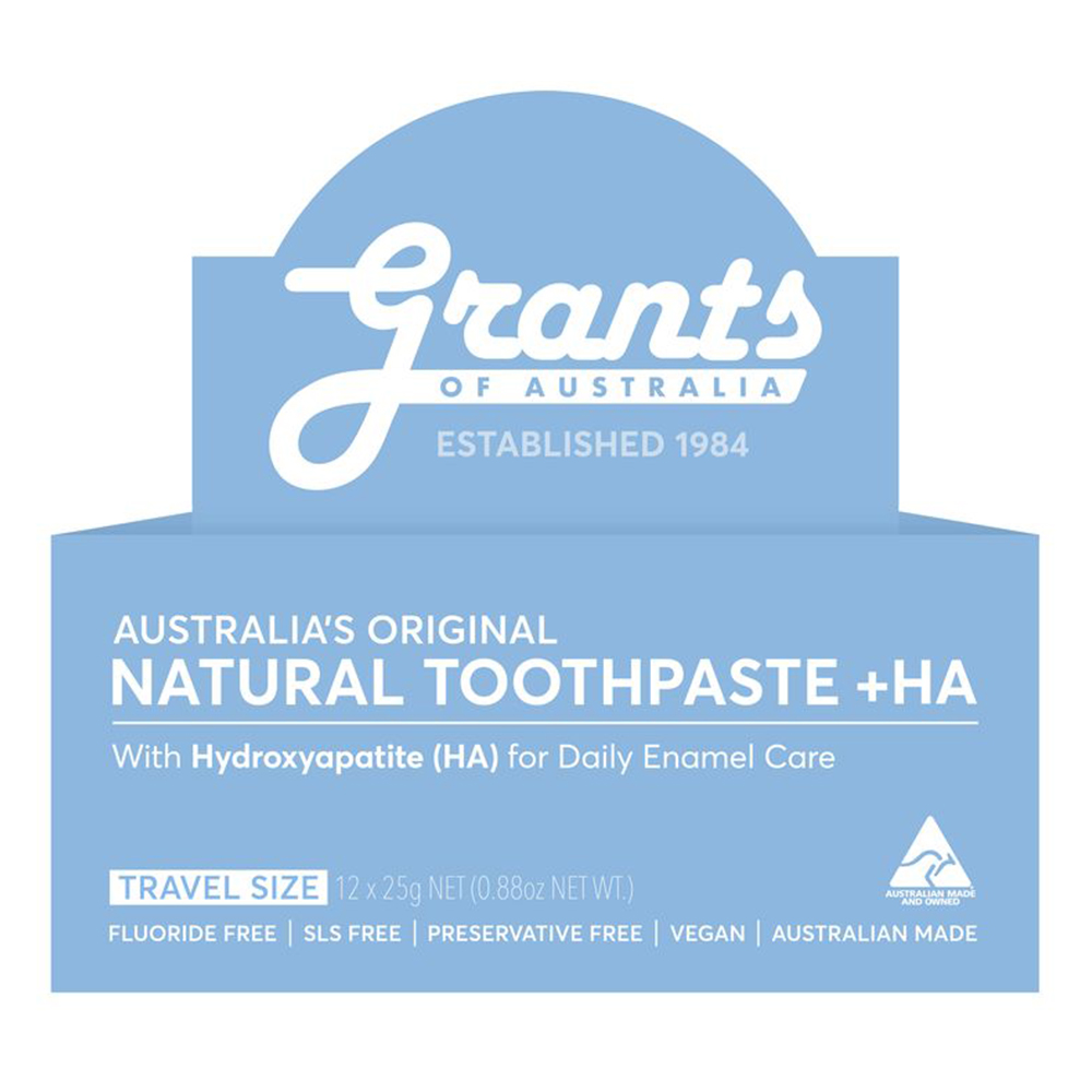Whitening + HA Natural Toothpaste - MINI TRAVEL SIZE — image 3