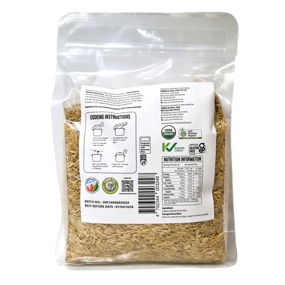 Organic Basmati Rice Brown — image 2