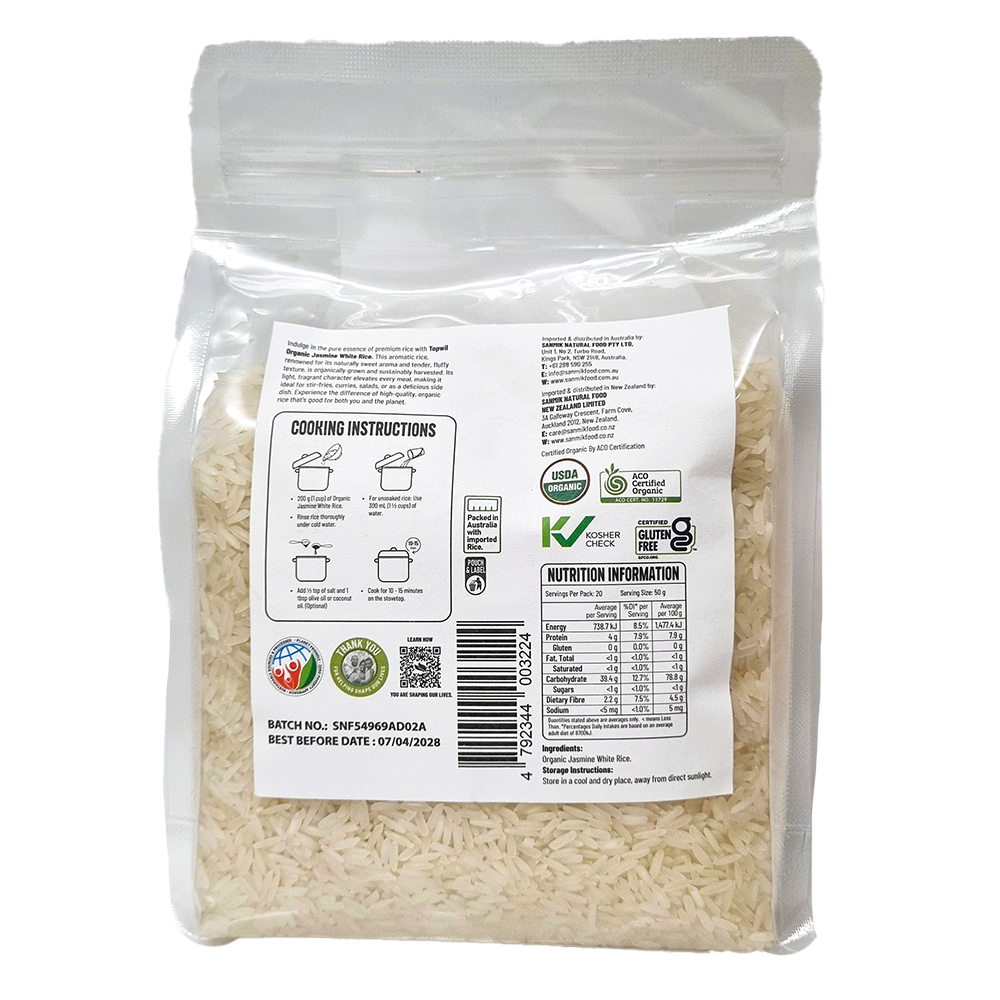 Organic Jasmine Rice White