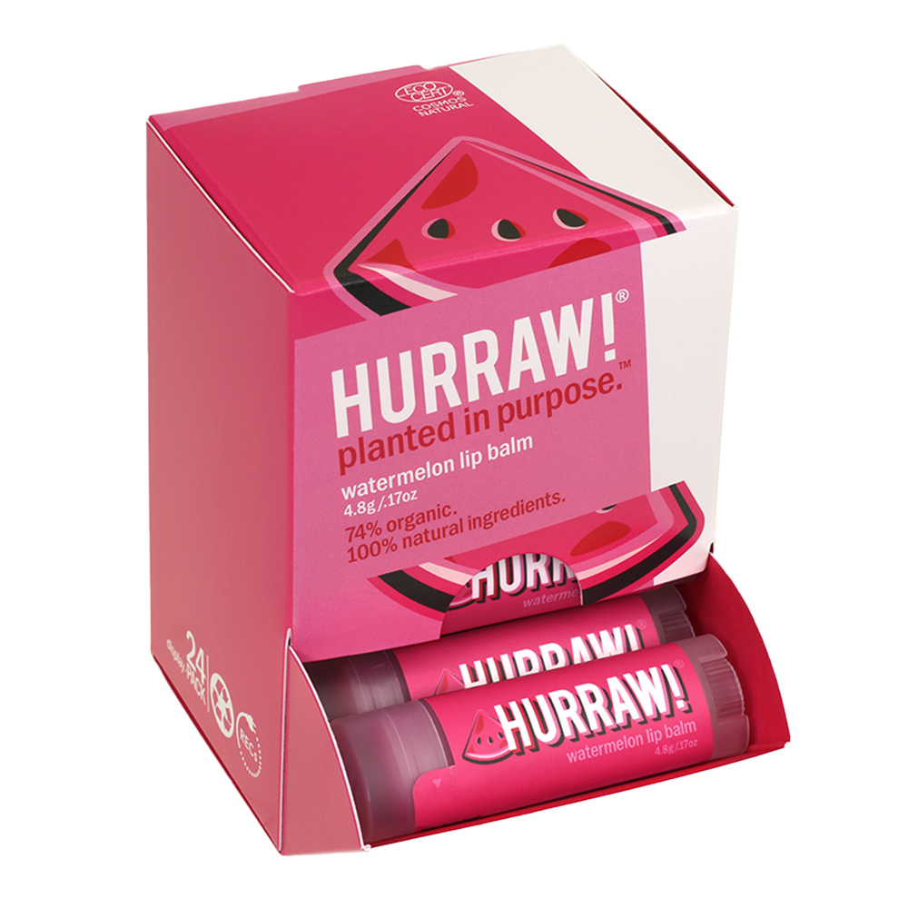 Hurraw Watermelon Lip Balm 