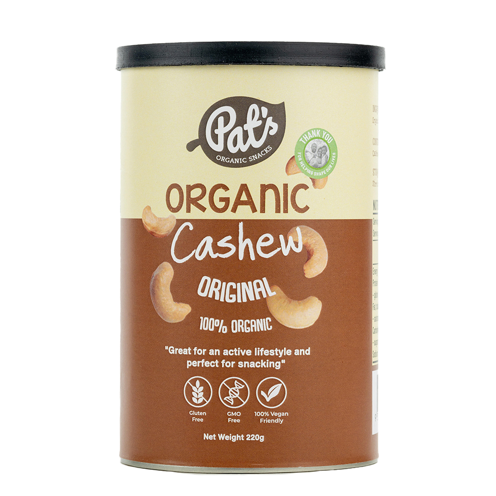 Pats Organic Cashews Raw