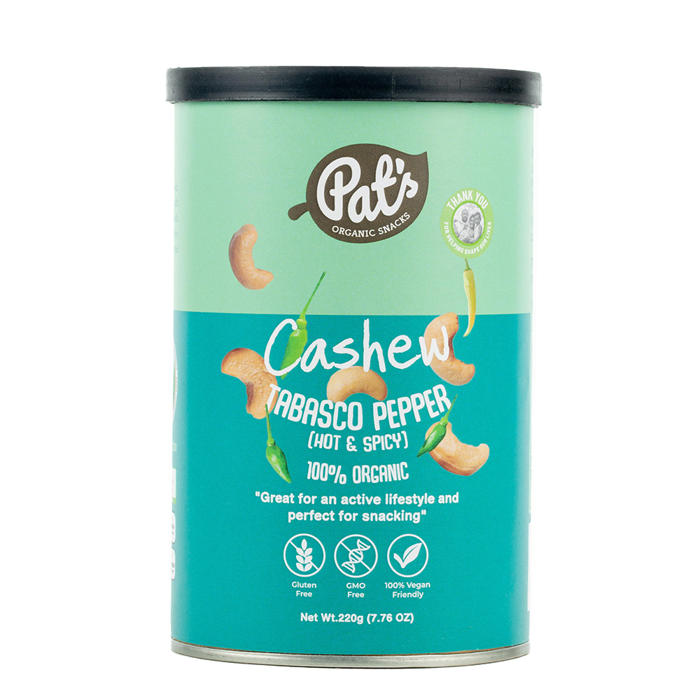 Pats Organic Cashews Tabasco