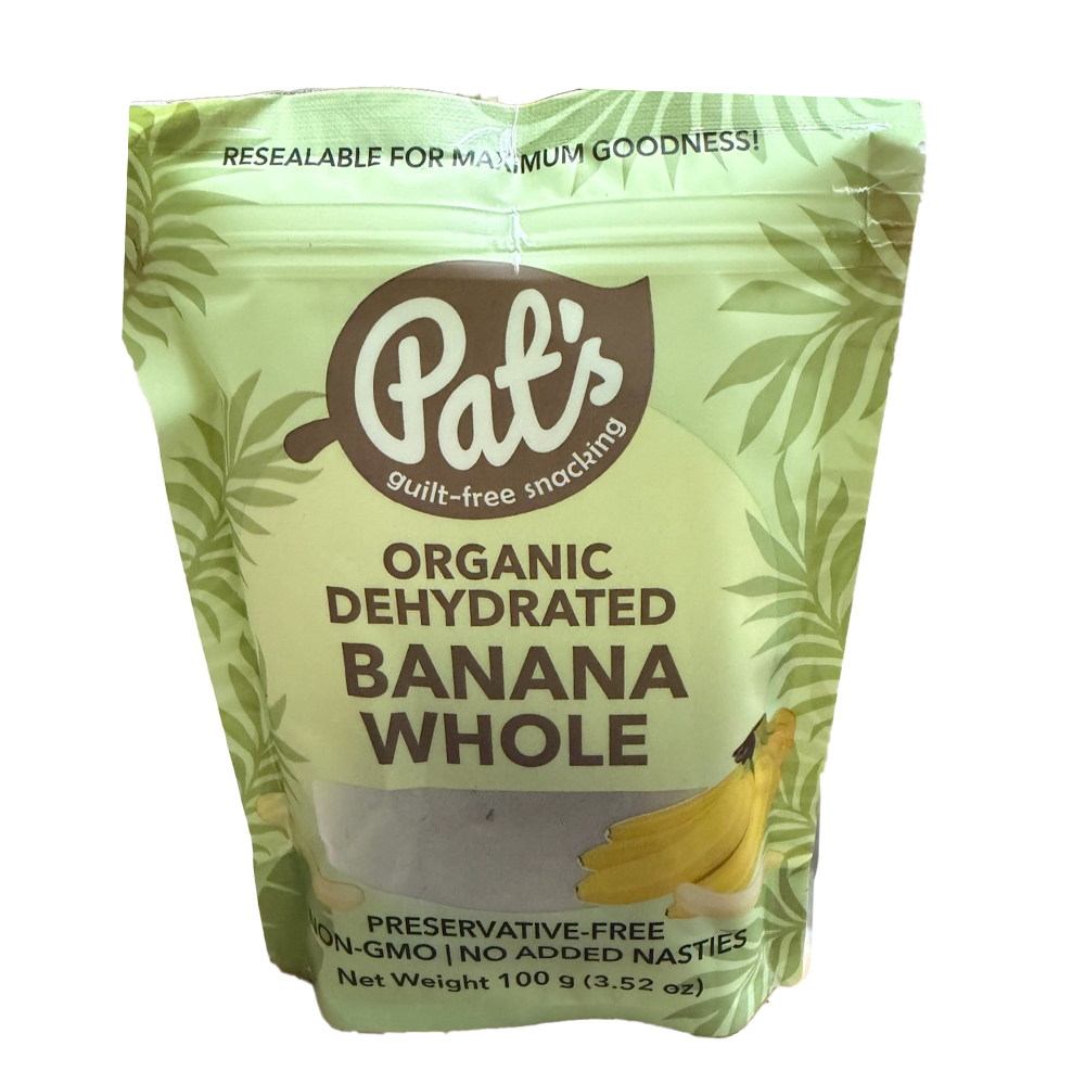 Pats Organic Banana Whole