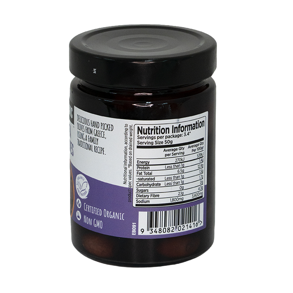 Organic Kalamata Whole Olives