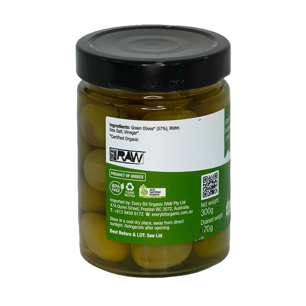 Organic Green Whole Olives