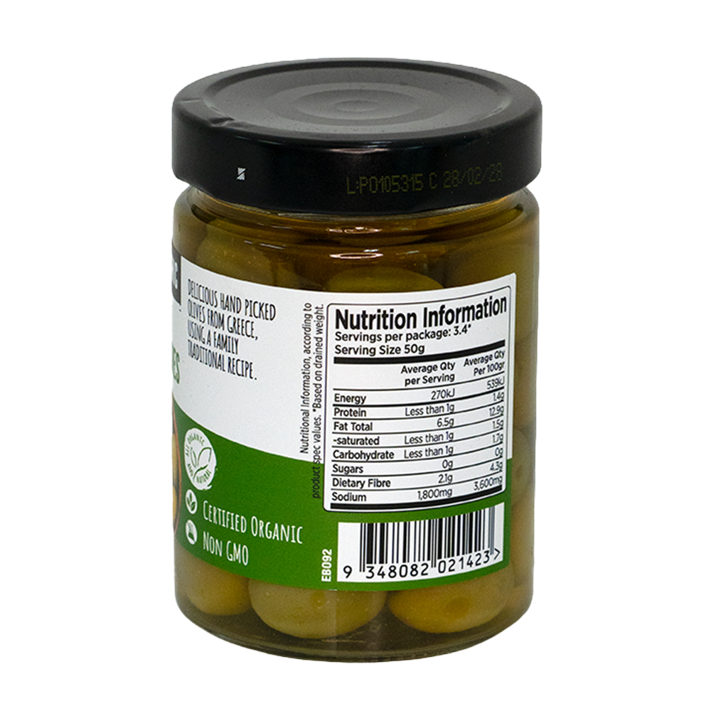 Organic Green Whole Olives — image 3