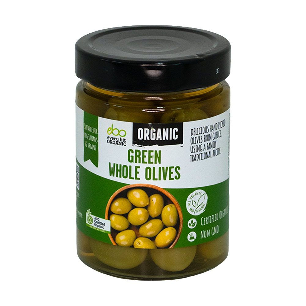 Organic Green Whole Olives