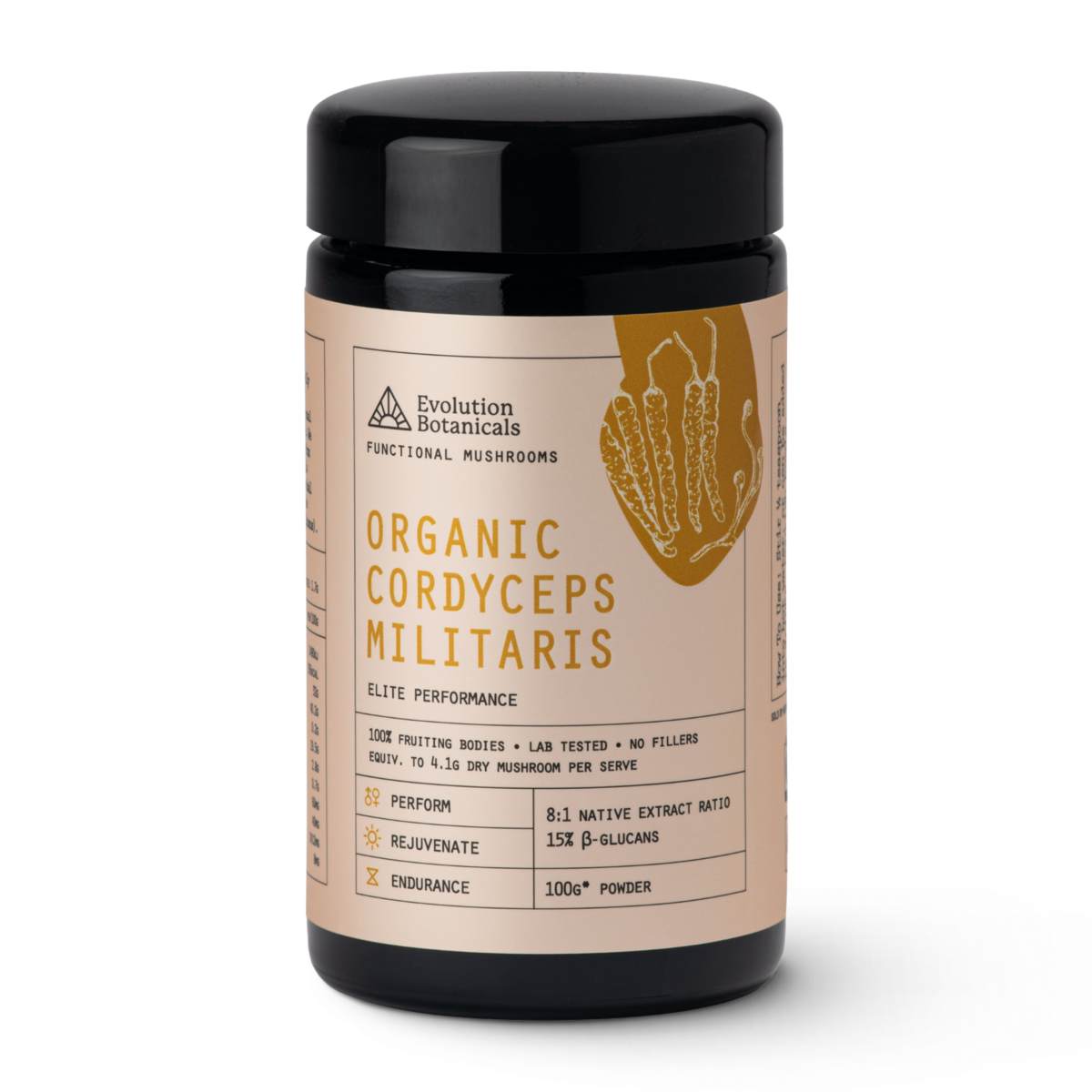 Organic Cordyceps militaris Jar