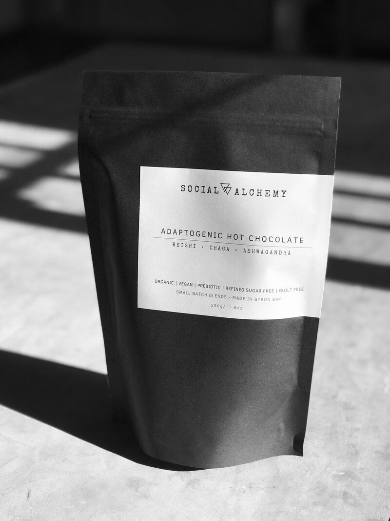 Adaptogenic Hot Chocolate - Reishi, Chaga, Ashwagandha - CAFÉ ONLY