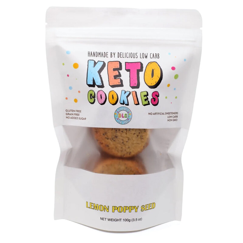 Lemon Poppy Seed Keto Cookies