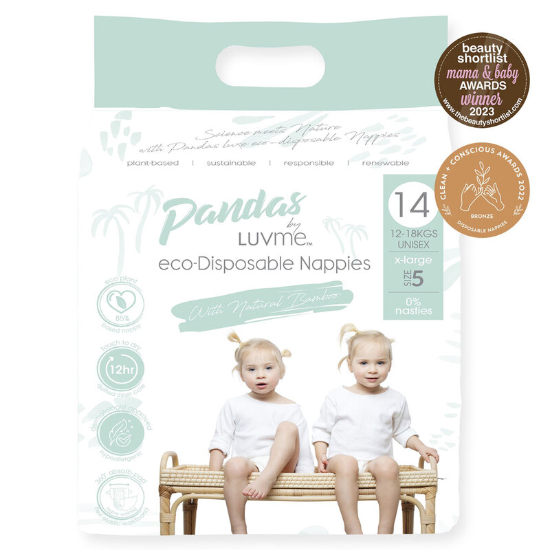 Pandas by Luvme XLARGE 12-18kg SIZE 5 NAPPY