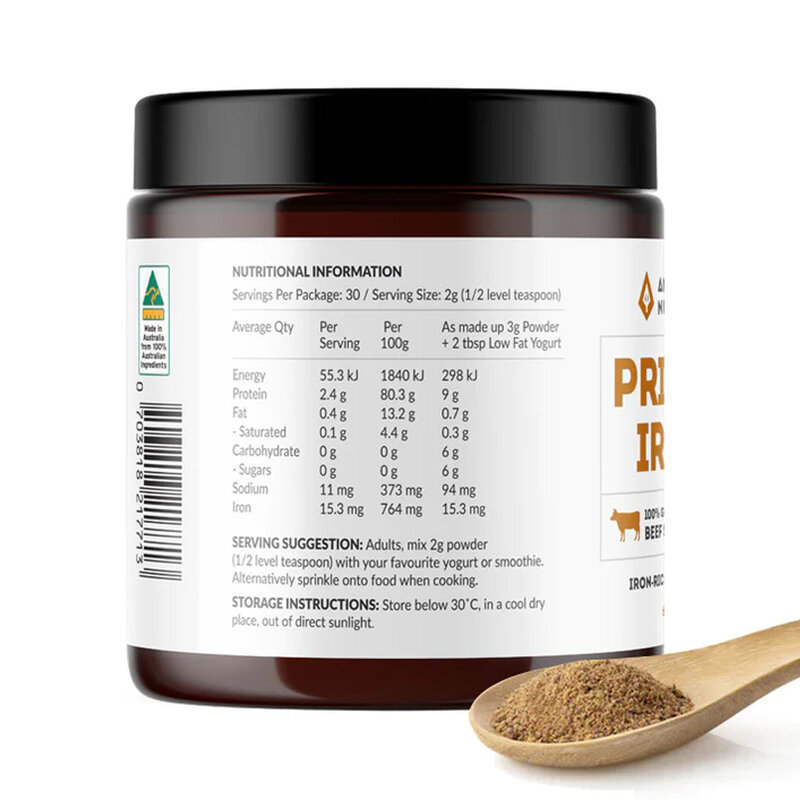 Primal Iron - 100% Beef Spleen Powder - Beef Spleen Powder