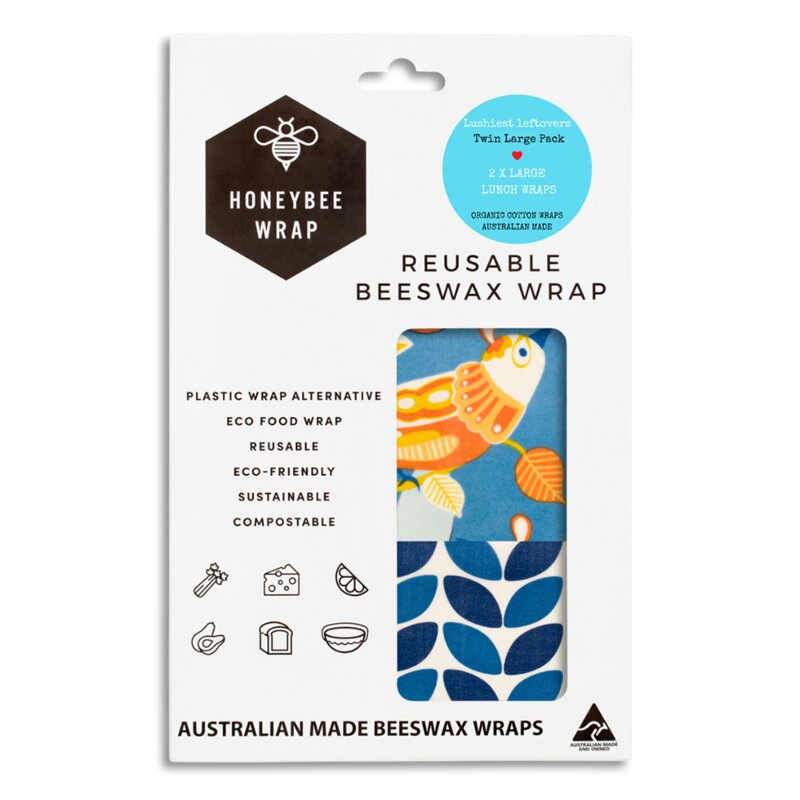 2 x Large Reusable Beeswax Wrap — image 2