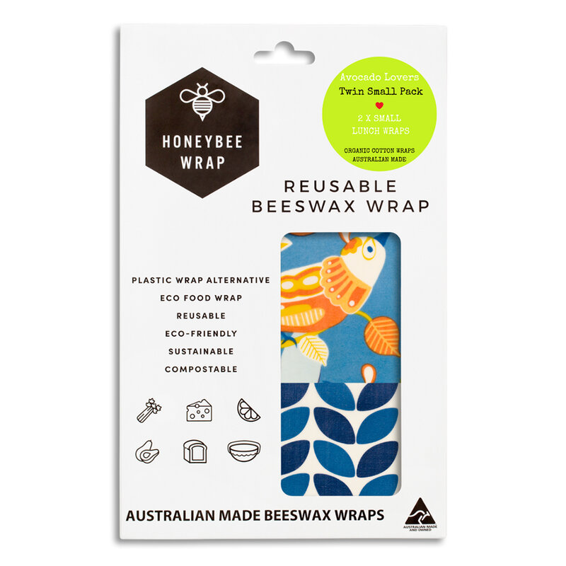 2 x Small Reusable Beeswax Wraps