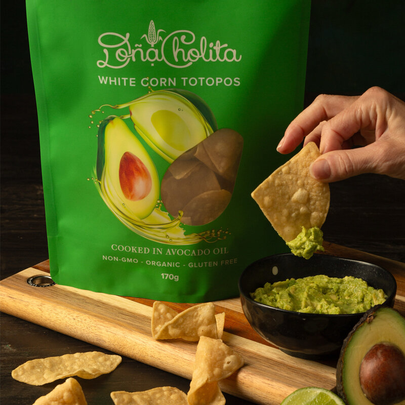 Avocado Oil, White Corn Totopos — image 3