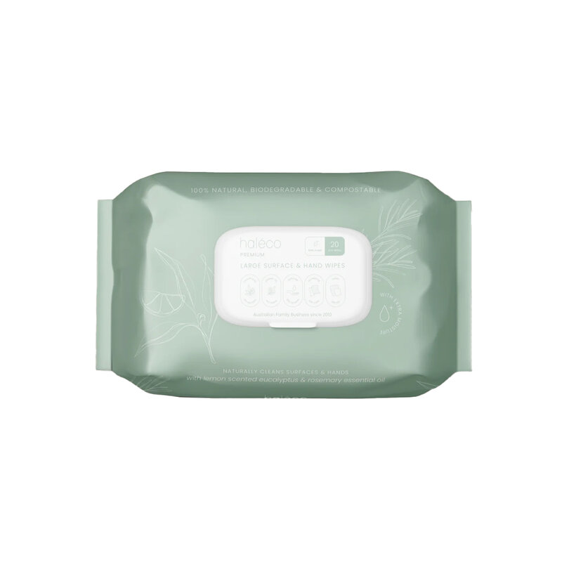 Haleco Large Surface & Hand Wipes