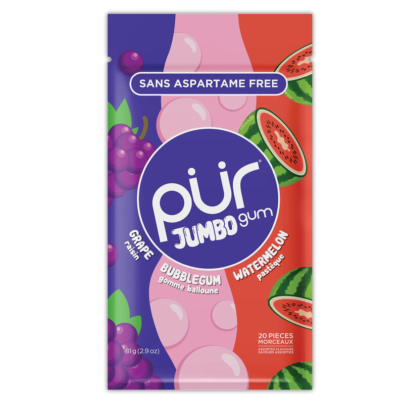 JUMBO Grape Bubblegum Watermelon Gum 