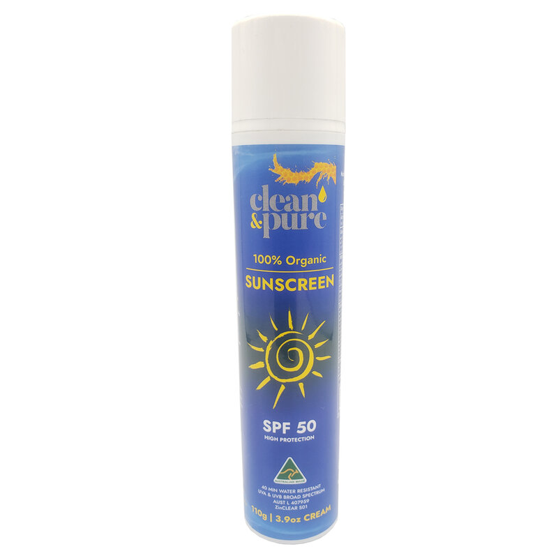 100% Organic SPF50 Sunscreen