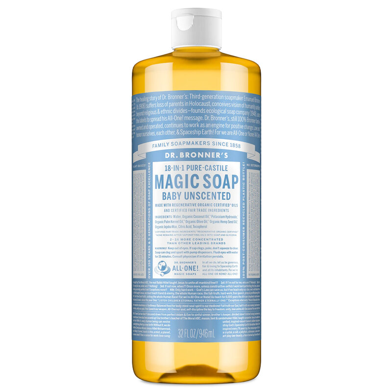 Baby Unscented Pure-Castile Magic Liquid Soap
