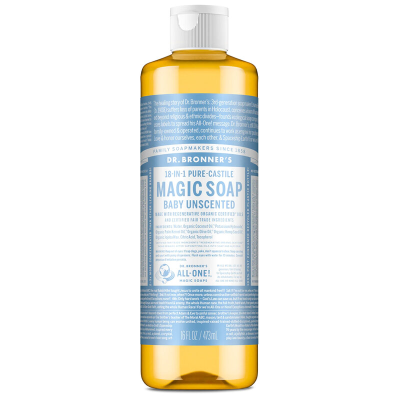 Baby Unscented Pure-Castile Magic Liquid Soap
