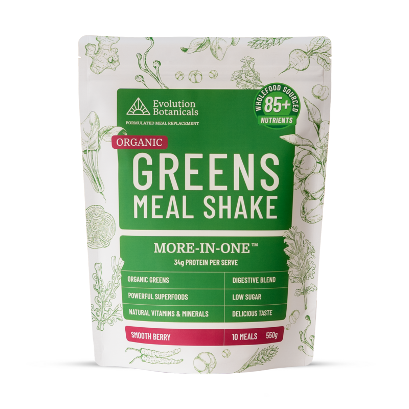 Organic Greens Meal Shake, Smooth Berry Pouch