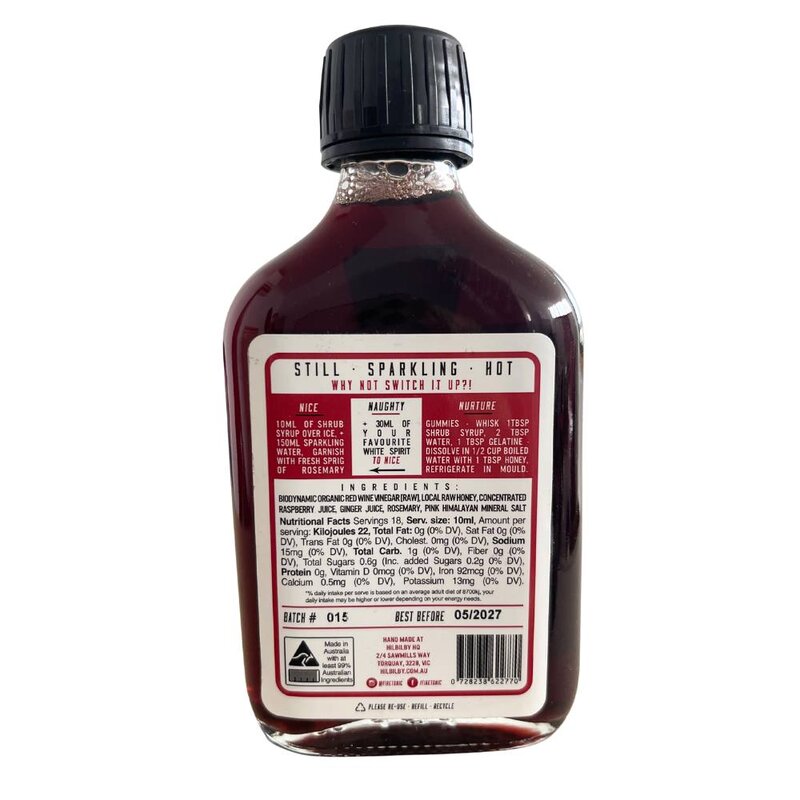 Switchel Concentrate - Raspberry & Ginger Syrup — image 2