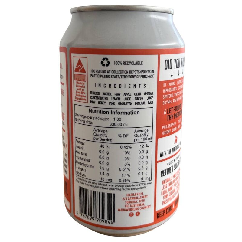 Traditional Switchel - Lemon & Ginger — image 3