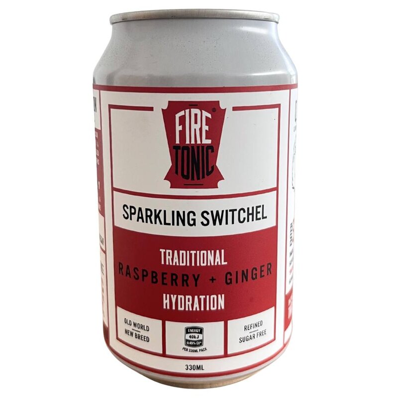 Traditional Switchel - Raspberry & Ginger