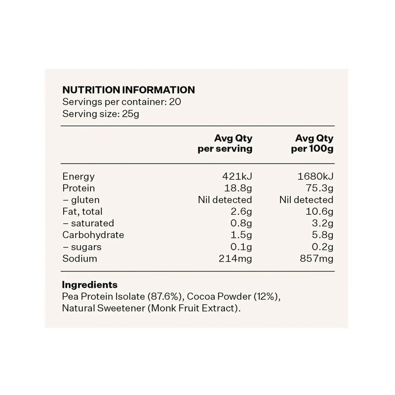 Chocolate Pea Protein Powder — image 2