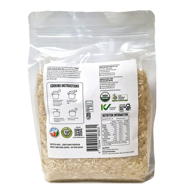 Organic Basmati Rice White