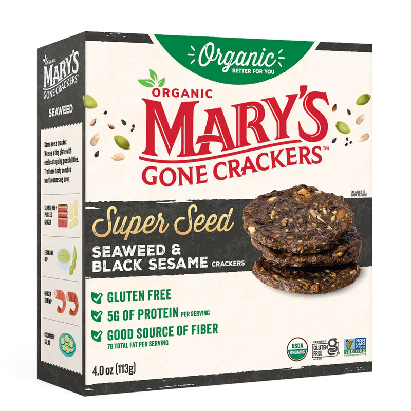 NEW Crackers - Super Seed Seaweed and Black Sesame